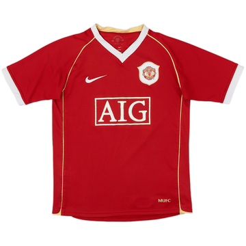 2006-07 Manchester United Home Shirt - 5/10 - (L.Boys)