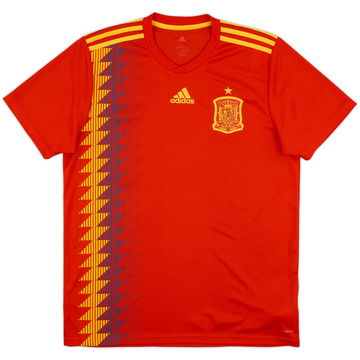2018-19 Spain Home Shirt - 9/10 - (L)