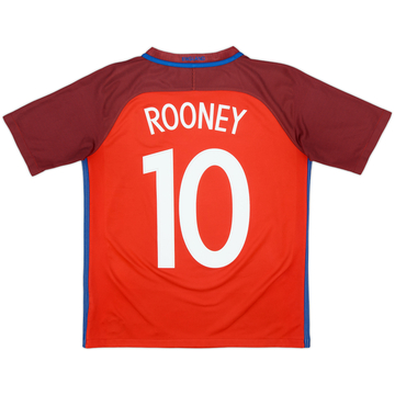 2016-17 England Away Shirt Rooney #10 - 8/10 - (XL.Boys)