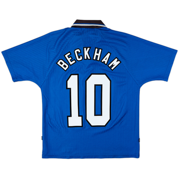 1996-98 Manchester United Third Shirt Beckham #10 - 8/10 - (Y)