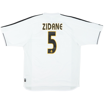 2003-04 Real Madrid Home Shirt Zidane #5 - 6/10 - (L)