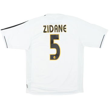 2003-04 Real Madrid Home Shirt Zidane #5 - 7/10 - (S)