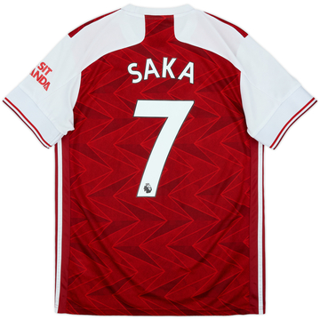 2020-21 Arsenal Home Shirt Saka #7 - 7/10 - (M)