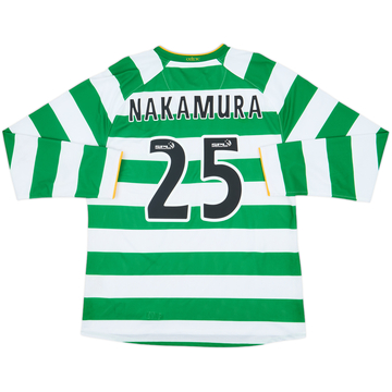 2008-10 Celtic Player Issue Home L/S Shirt Nakamura #25 - 5/10 - (XL)