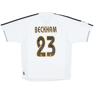 2003-04 Real Madrid Home Shirt Beckham #23 - 9/10 - (M)