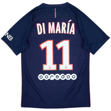 2016-17 Paris Saint-Germain Home Shirt Di Maria #11 - 8/10 - (S)