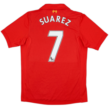 2012-13 Liverpool Home Shirt Suarez #7 - 9/10 - (S)