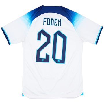 2022-23 England Home Shirt Foden #20 - 7/10 - (S)