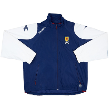 2006-07 Scotland Diadora Hooded Rain Jacket - 7/10 - (XL)