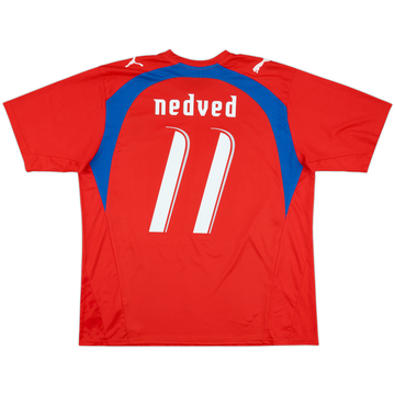 2006-08 Czech Republic Basic Home Shirt Nedved #11 - 7/10 - (XL)