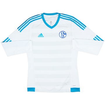 2016-17 Schalke Player Issue Away L/S Shirt - 8/10 - (M/L)