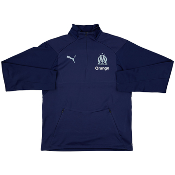 2018-19 Olympique Marseille Puma 1/4 Zip Drill Top - 8/10 - (M)