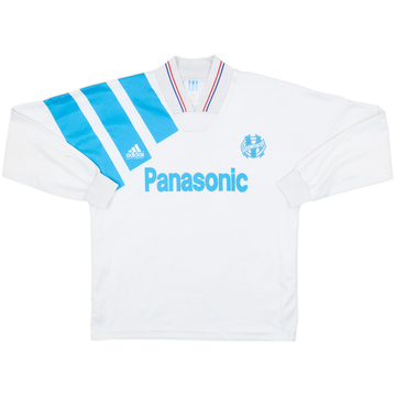 1991-92 Olympique Marseille Home L/S Shirt - 6/10 - (M)