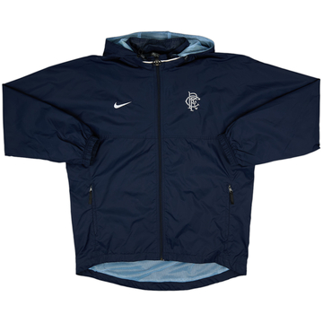 1999-00 Rangers Nike Hooded Rain Jacket - 9/10 - (M)