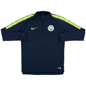 2018-19 Manchester City Nike 1/4 Zip Training Top - 8/10 - (M)
