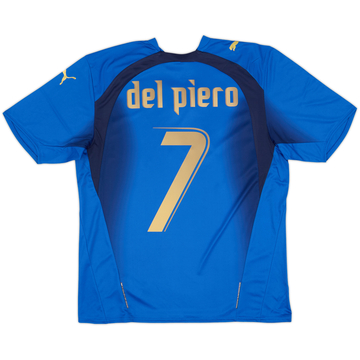 2006 Italy Basic Home Shirt Del Piero #7 (M)