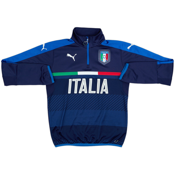 2015-16 Italy Puma 1/4 Zip Drill Top - 8/10 - (S)