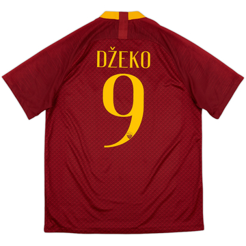 2018-19 Roma Home Shirt Dzeko #9 - 10/10 - (L)
