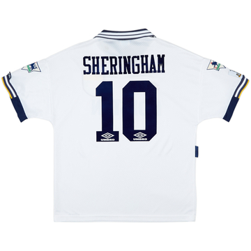 1993-95 Tottenham Home Shirt Sheringham #10 - 8/10 - (XL)