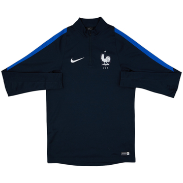 2017-18 France Nike 1/4 Zip Drill Top - 7/10 - (S)
