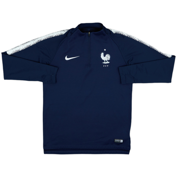 2018-19 France Nike 1/4 Zip Drill Top - 9/10 - (S)