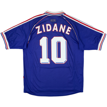 1998-00 France Home Shirt Zidane #10 - 8/10 - (L)