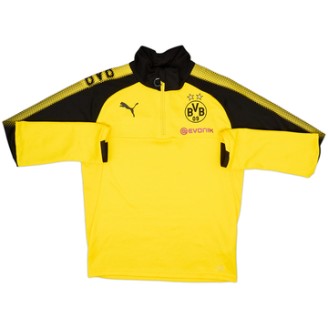 2017-18 Borussia Dortmund Puma 1/4 Zip Training Top - 8/10 - (S)