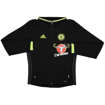 2016-17 Chelsea adidas Hooded Track Jacket - 8/10 - (S)