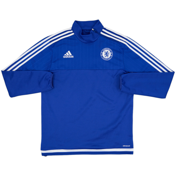 2015-16 Chelsea adidas 1/4 Zip Sweat Top - 8/10 - (L)