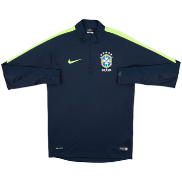 2016-17 Brazil Nike 1/4 Zip Drill Top - 10/10 - (S)