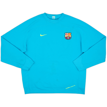2007-08 Barcelona Nike Sweat Top - 8/10 - (L)