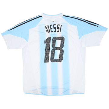 2004-05 Argentina Home Shirt Messi #18 - 9/10 - (XXL)