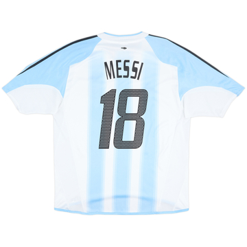 2004-05 Argentina Home Shirt Messi #18 - 5/10 - (L/XL)
