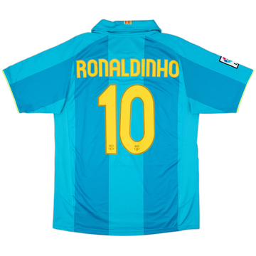2007-09 Barcelona Away Shirt Ronaldinho #10 - 6/10 - (M)