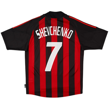2002-03 AC Milan Home Shirt Shevchenko #7 - 8/10 - (S)