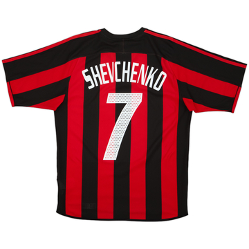 2003-04 AC Milan Home Shirt Shevchenko #7 - 7/10 - (S)