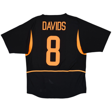 2002-04 Netherlands Away Shirt Davids #8 - 9/10 - (M)