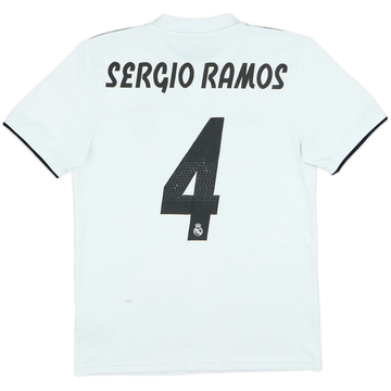 2018-19 Real Madrid Home Shirt Sergio Ramos #4 - 6/10 - (S)