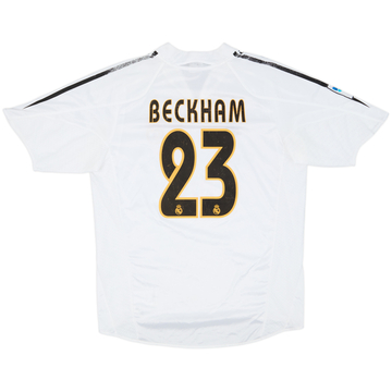 2004-05 Real Madrid Home Shirt Beckham #23 - 5/10 - (M)