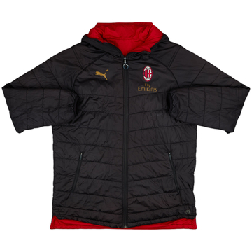 2018-19 AC Milan Puma Reversible Hooded Bench Coat - 7/10 - (XL)