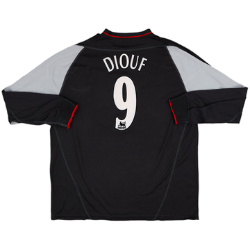 2002-04 Liverpool Away L/S Shirt Diouf #9 - 8/10 - (XL)