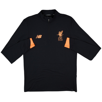 2017-18 Liverpool New Balance 1/4 Zip Drill Top - 10/10 - (L)