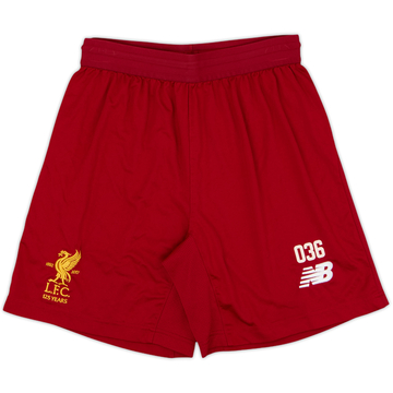 2017-18 Liverpool Player Issue Home Shorts #036 - 9/10 - (S)