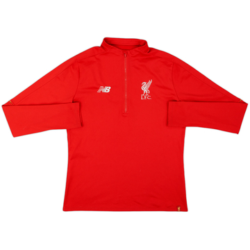 2018-19 Liverpool New Balance 1/4 Zip Drill Top - 8/10 - (M)