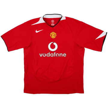 2004-06 Manchester United Home Shirt - 5/10 - (XL)