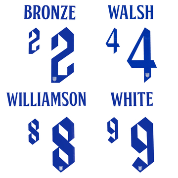 2022-23 England Lionesses Home Name Set