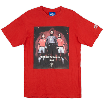 1999-00 Manchester United Umbro Graphic Tee - 9/10 - (S)