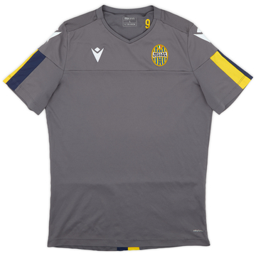 2019-20 Hellas Verona Player Issue Macron Training Shirt #9 - 8/10 - (L)