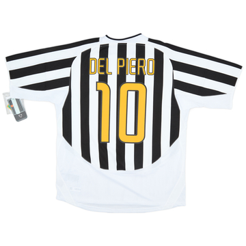 2003-04 Juventus Home Shirt Del Piero #10 (XL)