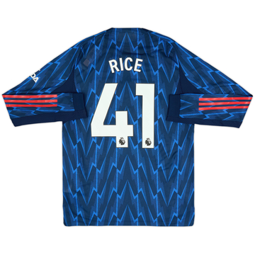 2025-26 Arsenal Authentic Away L/S Shirt Rice #41